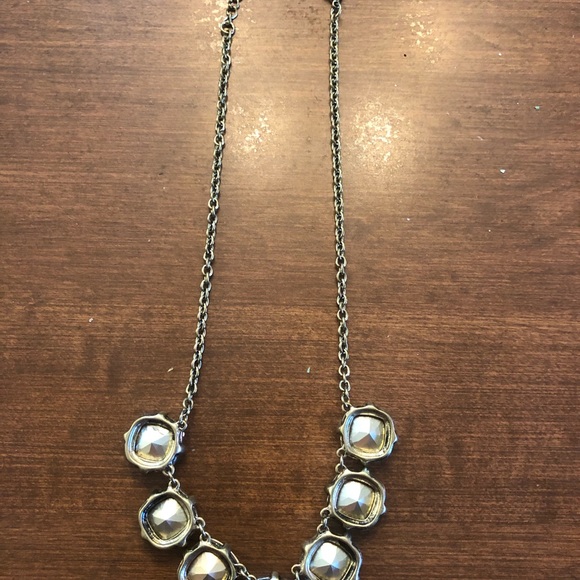 Semi Precious 7 Stone Necklace in Gold - Picture 4 of 5